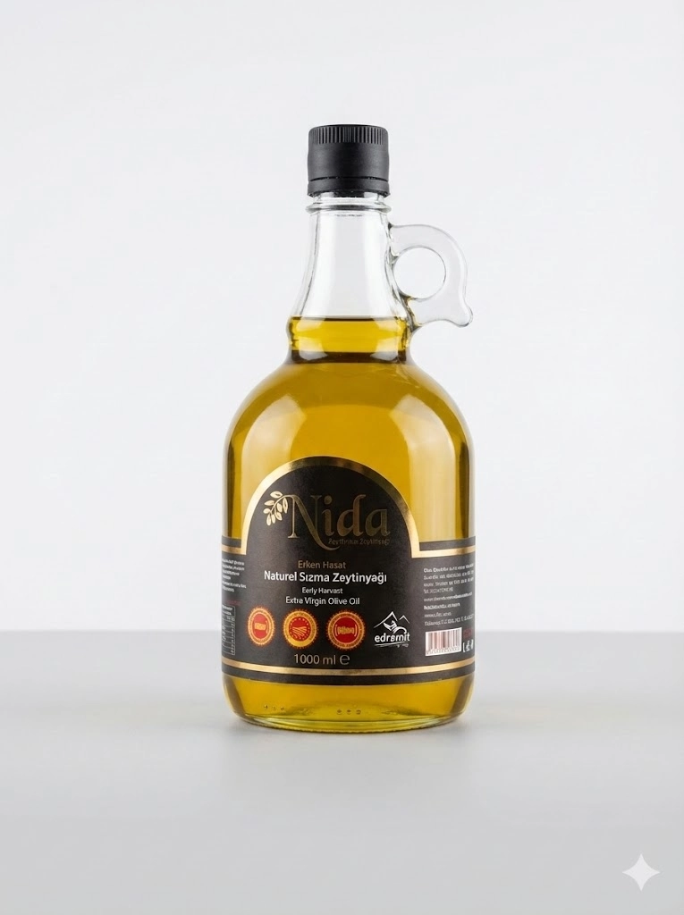 Erken Hasat Naturel Sızma Zeytinyağı 1lt cam galon