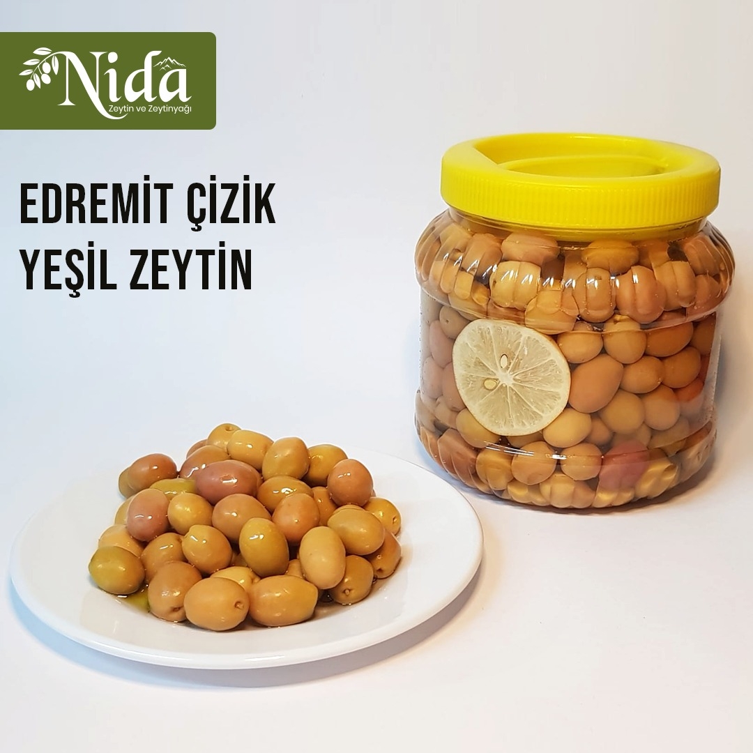 Edremit Çizik Yeşil Zeytin 1 kg