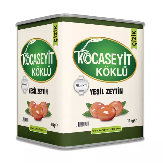 Kocaseyit Köklü 10 kg Pembe Çizik Zeytin 2XL | Havran Doğal Zeytin