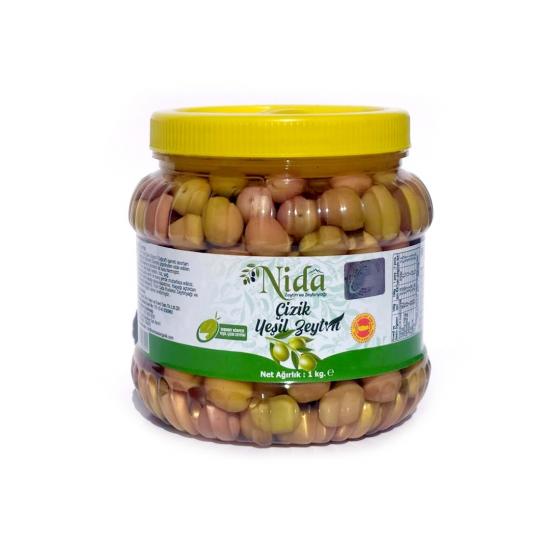 Зеленые оливки Эдремит Царапины 1 кг